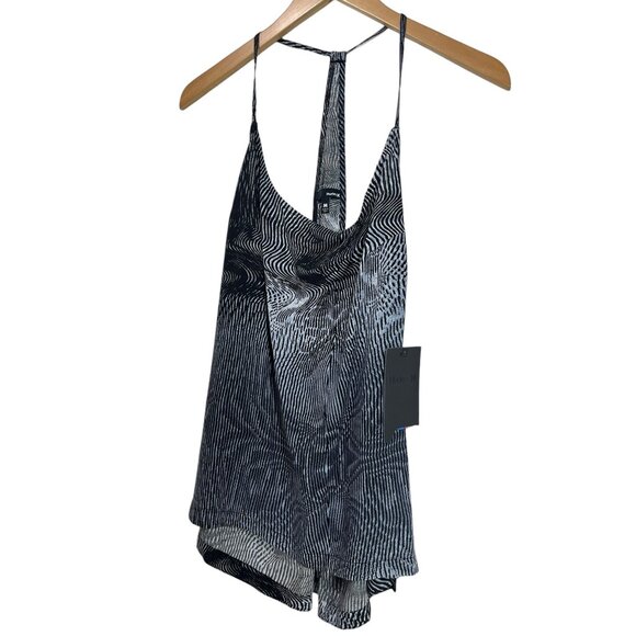 Hurley Tank Top Geo Print Racerback Slouchy Slider Strap Tank Top Womens M - Picture 3 of 7